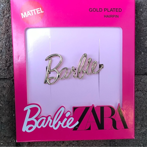 🆕 ZARA BARBIE™ MATTEL GOLD-PLATED HAIRPIN/HAIR CLIP- SPECIAL COLLECTION- NWT! - Picture 1 of 6